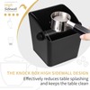 IAOSEN Large Square Knock Box High Sidewall Design Espresso Knock