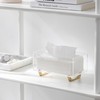HBlife Clear Tissue Box Cover Rectangle Acrylic Tissue Box Holder