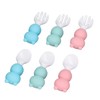 Baby Spoons Forks Set Short Handle Silicone Self Feeding Utensils