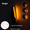 4PCS Motorcycle LED Turn Signal Flowing Water Light Amber Blinker
