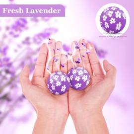 SCENTORINI SCENTORINI Shoe Deodorizer Balls, Lavender Scented Deodorizing Balls for Sneakers Trainers Cars Lockers Wardrobes, 6 Pack