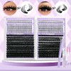 DIY Lash Extension Kit 100D+150D Volume Lash Clusters with Spikes