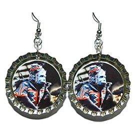 Flying Monkey Bottle Cap Dangle Earrings (CAP003)