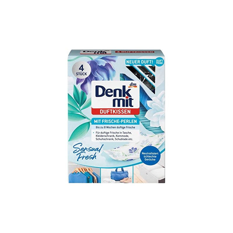 Denkmit Scented Cushion with Freshness Pearls ‘Wäschetraum’ scent (Pack of