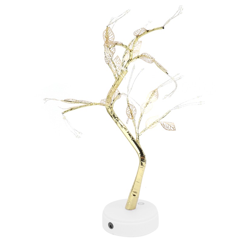 Night Light 72LEDs Artificial Leaf Bonsai LED Copper Wire Lamp