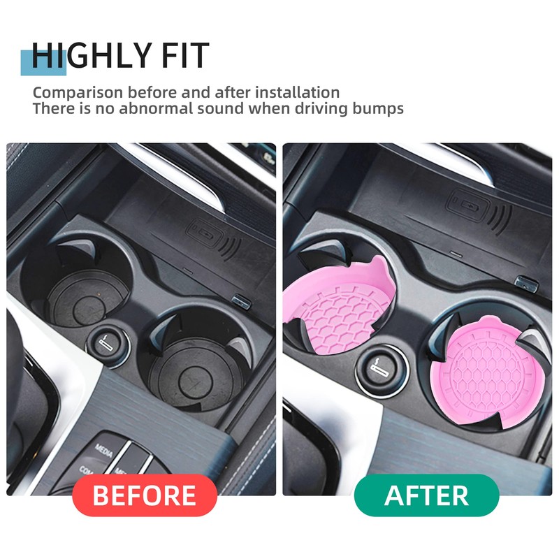 Amooca Automotive Cup Holders Universal Car Cup Coaster Waterproof Non-Slip