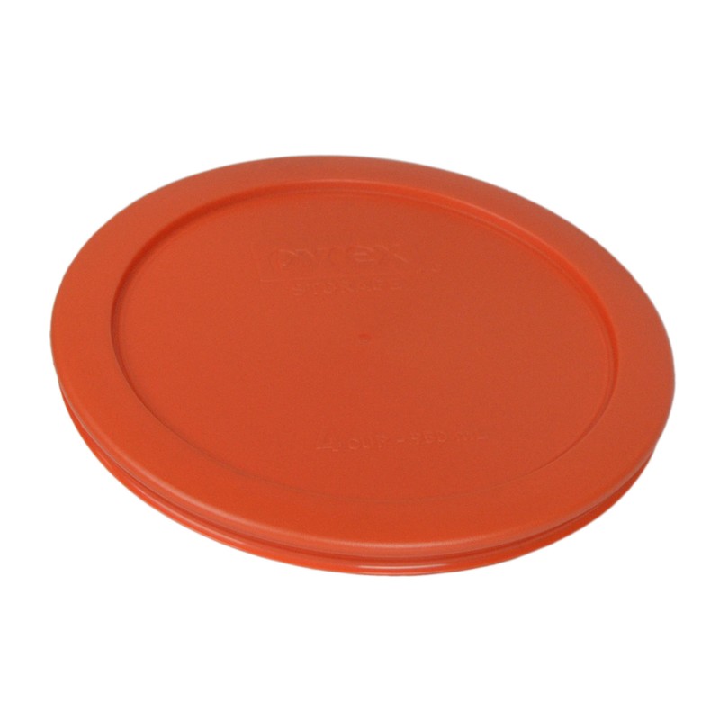 Pyrex 7201-PC 4 Cup Pumpkin Orange Food Storage Replacement Lids