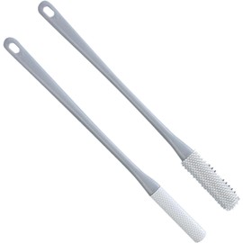 Limpiador de dedos, cepillo para dedos - Depurador de pies portátil para limpieza de dedos de 2 piezas - Aplicador de loción para los pies, cepillo para toallas para pies, cepillo para pies de