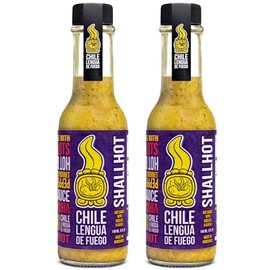 Shallhot Hot Sauce – 2-Pack Creamy Shallot, Garlic & Olive Oil Blend – Medium Heat Award-Winning Artisan Chili Sauce from Honduras – Umami-Rich Gourmet Flavor Set