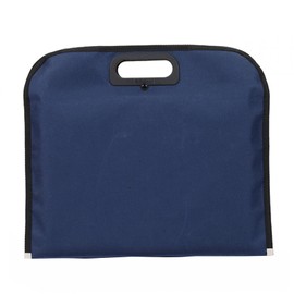 Business Briefcase Bag A4 Documents Bag With Handle, Zipper Closure Blue File Bag Document Holder Business Handbag for Conference Business Travel