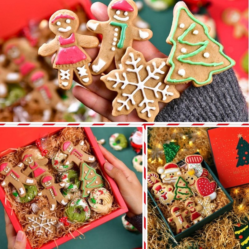 Christmas Cookie Cutters Set, 12 PCS Stainless Steel Holiday Cookie