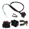Outanaya 2pcs Motorcycle Kill Stop Horn Button Durable Ignition Switch