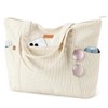 Lekespring Women's Handbag Shopper Bag, beige, M