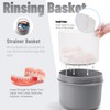 Mckkor Leak Proof Travel Denture Bath Case for Full Dentures,