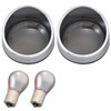 Daytona 72781 Bezel Type Turn Signal Lens Kit, Smoke Lens