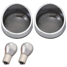 Daytona 72781 Bezel Type Turn Signal Lens Kit, Smoke Lens