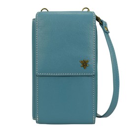 Anna by Anuschka Heritage Collection Women's Genuine Leather Large Phone Organizer - Heritage Turquoise