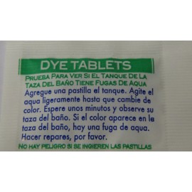 NRG Bulk Leak Detecting Dye Tablets for Toilet Tanks 10 Pack