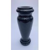 Turned Granite Vase Polished 4" x 10" Black