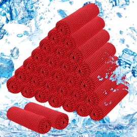 LYDTICK 30Pack Cooling Towels for Neck and Face (40"x12"), Ice Microfiber Cooling Towels Bulk for Workout Cooling Neck Wraps Sweat Towels for Gym Yoga Golf Running Sport
