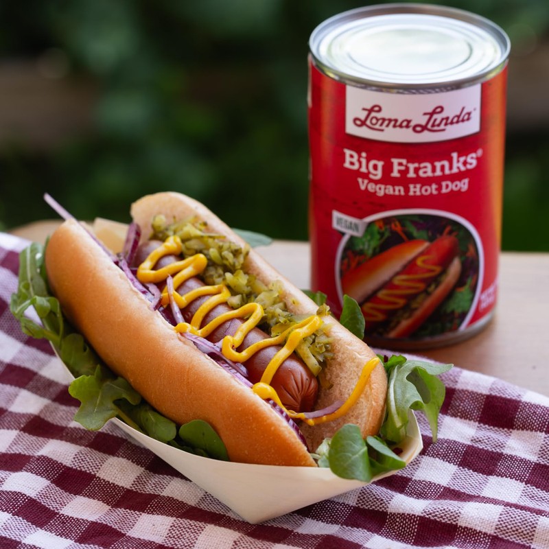 Vegan Hot Dogs Plant-Based Meat Alternative - Loma Linda Big