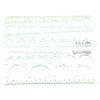 napkery 3 Pieces Plastic Geometric Drawings Templates Rulers Tool Set