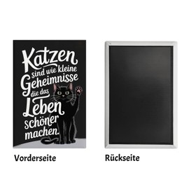 Cats Make Life Beautiful Souvenir Souvenir Magnet Rectangular Magnet Design Illustration for Cat Lovers Fridge Magnetic Surface