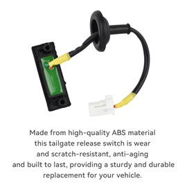 IUSOT 81260-1W220 Rear Trunk Lock Boot Release Switch Tailgate/Opening Button Switch for Kia Rio Prid 2012-2017