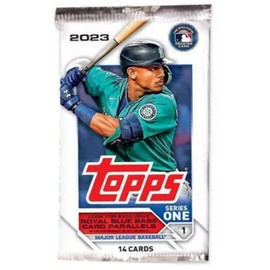 2023 Topps Series 1 Baseball Blaster Box Value Pack - 1 Pack - 14 Trading Cards Inside - Look for Exclusive Commemorative Team Logo Patch Cards