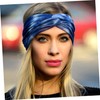 BIUDECO 3Pcs Tie Dye Wide Knot Headbands for Unisex Soft
