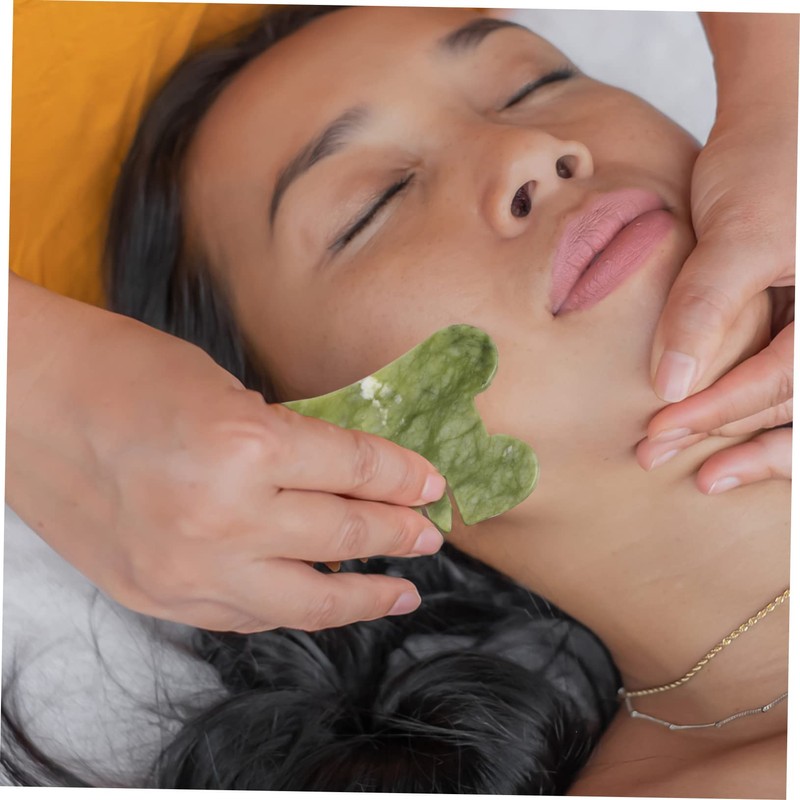 LALAFINA 4 Pcs Jade Comb Jade Stone Comb Gua Sha