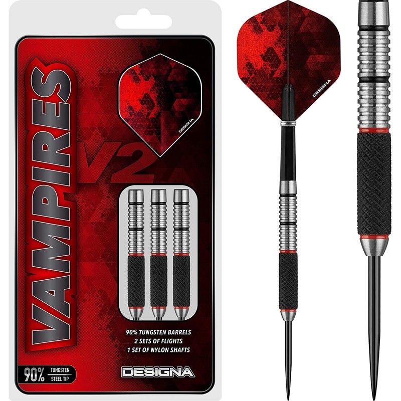 DESIGNA DARTS Vampires V2 Darts | M3 | Steel Tip