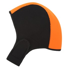 Wetsuit Hood Thermal Swim Surf Diving Hood Sun UV Protection Quick Drying for Men Women Black Orange