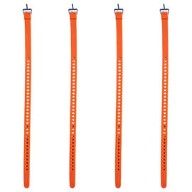 Valicaer Adjustable Tie Down Straps Pack of 4,Heavy Duty 50cm Orange Tie Down Straps with Aluminum Buckle for Securing,Ski fixing,Bundling,Outdoor and Lashing Gear