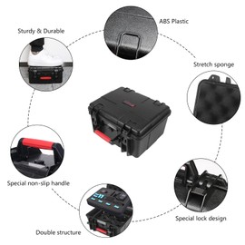 Smatree Water-Resist Hard Case Compatible for Action Camera 13/12/11/10/9/8/7/6/5/4/3/2/1/2018, AKASO Brave 7 LE, DJI Osmo Action (Camera and Accessories Not Included)