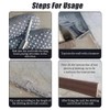 NAVESO 100PCS Double-Head Skirting Thread Seamless Nail, No Trace Skirting