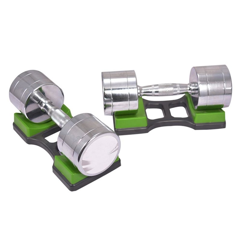 HemeraPhit 1 Pair Dumbbell Rack Barbell Stand Weightlifting Floor Bracket