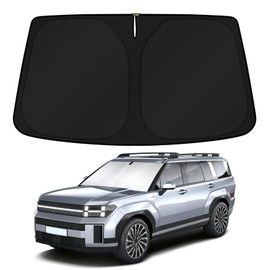KUST Custom Fit Windshield Sun Shade for 2024 2025 Hyundai Santa Fe Sunshade Window Sun Visor Protector Foldable Blocks UV Rays Keep Your Car Cooler