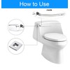 VALLVATER Toilet Flush Handle Replacement, Side Mount Extended Trip Lever