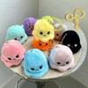 HEHWH Octopus Keychain Key Ring Bag Charm Reversible Octopus Doll