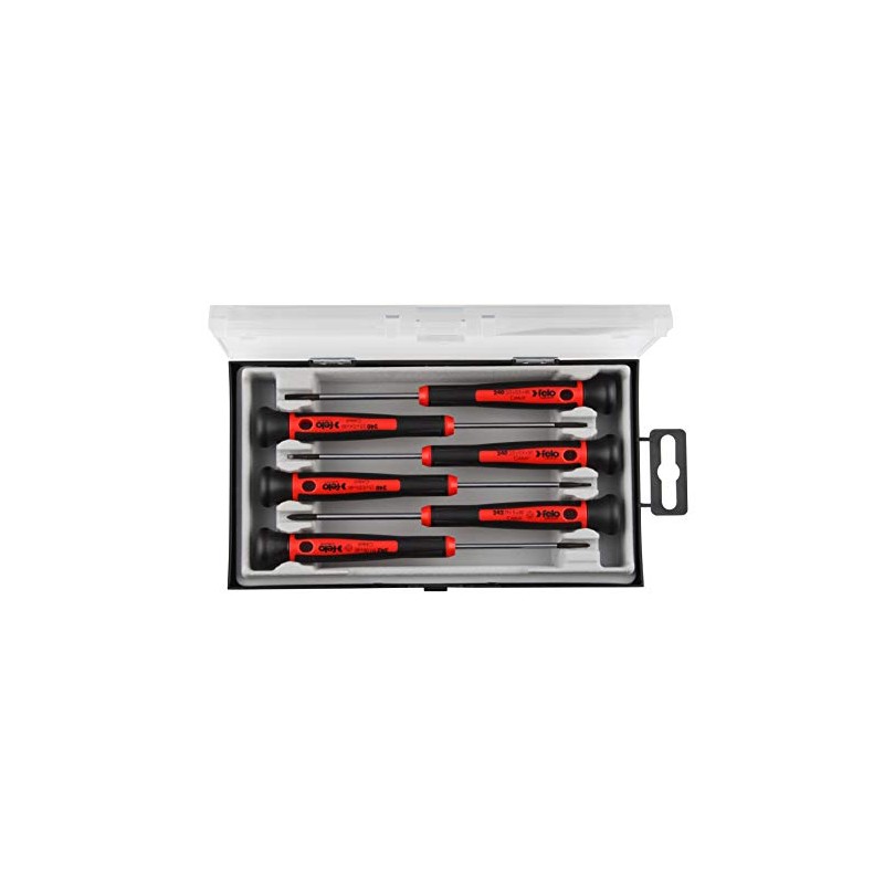 Felo 0715731844 Set of 6 Slotted & Phillips Precision Screwdrivers,
