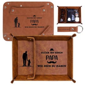 Dad Gift - Jewellery Trays | Leather Pocket Empty Tray | Gifts for Dad Christmas | Secret Santa Gift for Father Stepdad Father in Law