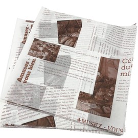 100 Sheets Wax Paper Sheets Food Basket Liner Newsprint Greaseproof Square Wrapping Tissue for Hamburger, Sandwich, Cookies, Restaurants BBQs, Picnics Parties (30cm White) K046