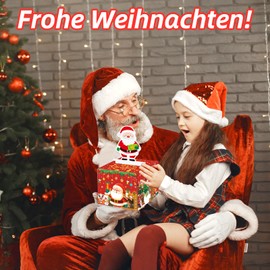 WenmthG Funny Money Gift for Christmas, DIY Surprise Box, Christmas Money Box for Cash Gift Pull, Christmas Gift Box for Husband, Wife, Friend, Family - Santa Claus