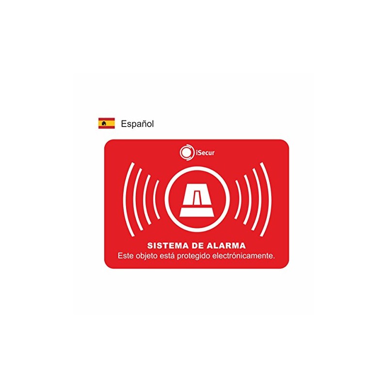 iSecur® Alarm Stickers 5 x 3.5 cm Pack of 6