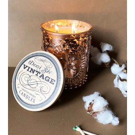 Creative Energy Candles Lotion Candle - Grande Champagne Series Scented Massage Candles for Self Care, Demi Sec Vintage 2-in-1 Soy Wax Candle with Essential Oil Blends, Coconut Oil, and Vitamin E