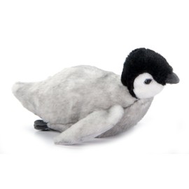 The Petting Zoo Swimming Penguin Chick Stuffed Animal Plushie, Gifts for Kids, Earth Keeperz Sealife Animals, Zoologee Grey Penguin Chick Plush Toy, 11 inches