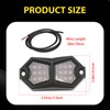 MDEOOSKY 6 Pods Red Rock Lights 18 LEDs Chips Waterproof