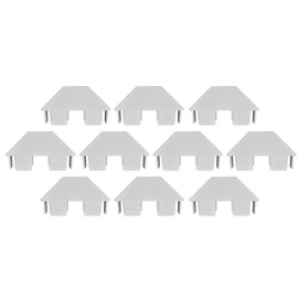 Weatherables Vinyl Picket Fence Caps – White Vinyl Caps for a Distinct, Finished Look, Made for 7/8in x 3in Vinyl Picket Post (Dog Ear, 10 Pack)