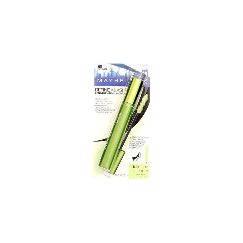 Maybelline Define-A-Lash Mascara, Very Black [801], 0.22 oz by Maybelline